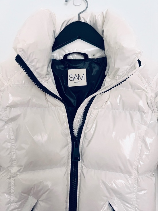 SAM. Girls Freestyle White Down Puffer.